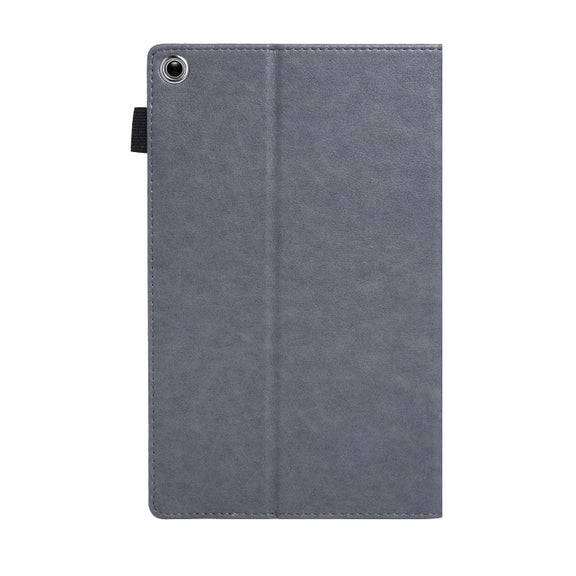 For Amazon Kindle Fire HD10 2017/2019 Extraordinary Series Smart Leather Tablet Case(Grey)