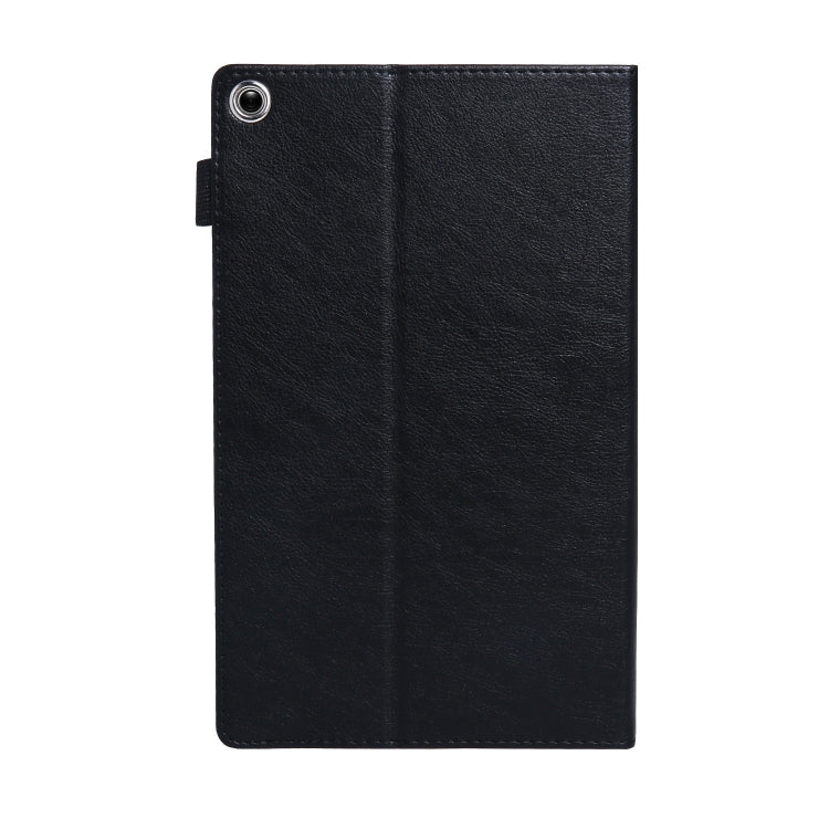 For Amazon Kindle Fire HD10 2017/2019 Extraordinary Series Smart Leather Tablet Case(Black)
