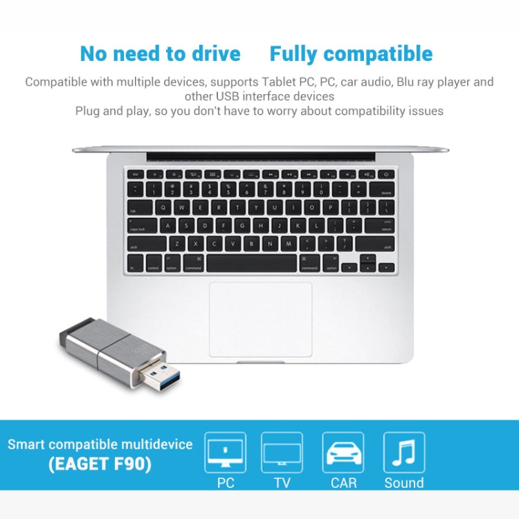 EAGET F90 32G USB 3.0 Interface Metal Flash U Disk