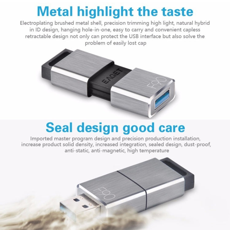 EAGET F90 16G USB 3.0 Interface Metal Flash U Disk