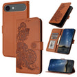 For iPhone 17 Air Datura Flower Embossed Flip Leather Phone Case(Brown) - free shipping - PMc TechLife - Order now!