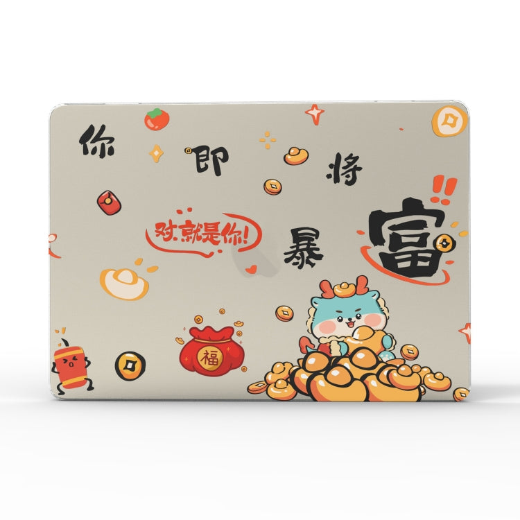 For MacBook Pro 15.4 A1707 / A1990 UV Printed Pattern Laptop Frosted Protective Case(DDC-1689)