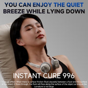 MF088 XINGLUO Neck Band Electric Fan(White)