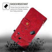 For Motorola Edge 5G 2024 Zipper Bag Leather Phone Case(Red)
