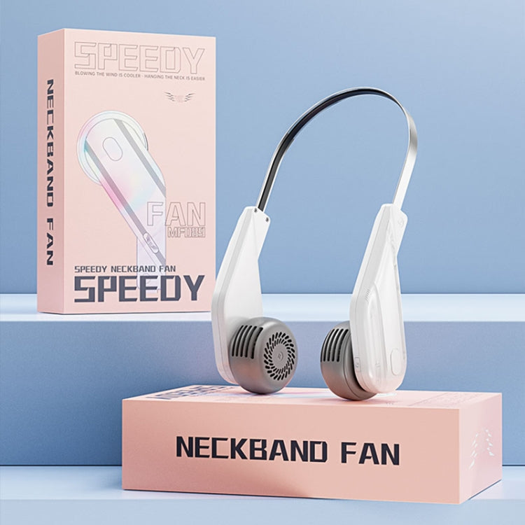 MF089 Speedy Neck Band Electric Fan(White)