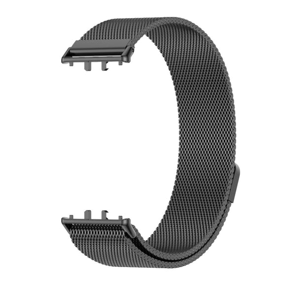 For Samsung Galaxy Fit 3 Mijobs Milan Magnetic Metal Watch Band(Black)