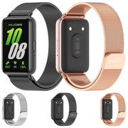 For Samsung Galaxy Fit 3 Mijobs Milan Magnetic Metal Watch Band(Black)
