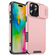 For iPhone 16 Pro Max Sliding Camshield TPU + PC Phone Case(Pink) - iPhone 16 Pro Max Cases by PMC TechLife | Online Shopping South Africa | PMC TechLife | Buy Now Pay Later Mobicred