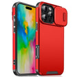 For iPhone 16 Pro Sliding Camshield TPU + PC Phone Case(Red) - iPhone 16 Pro Cases by PMC TechLife | Online Shopping South Africa | PMC TechLife | Buy Now Pay Later Mobicred