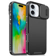 For iPhone 16 Plus Sliding Camshield TPU + PC Phone Case(Black) - iPhone 16 Plus Cases by PMC TechLife | Online Shopping South Africa | PMC TechLife | Buy Now Pay Later Mobicred