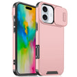 For iPhone 16 Sliding Camshield TPU + PC Phone Case(Pink) - iPhone 16 Cases by PMC TechLife | Online Shopping South Africa | PMC TechLife | Buy Now Pay Later Mobicred