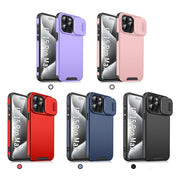 For iPhone 16 Pro Max Sliding Camshield TPU + PC Phone Case(Blue)