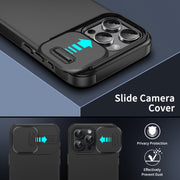 For iPhone 16 Pro Sliding Camshield TPU + PC Phone Case(Blue)