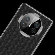 For Huawei Mate X5 GKK Leather Ultra-thin Electroplating Woven Texture Shockproof Phone Case(Black)