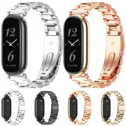 For Xiaomi Mi Band 8 / 9 / 9 NFC Mijobs GT4 Three Beads Metal Watch Band(Black)