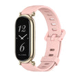 For Xiaomi Mi Band 8 Mijobs GT4 Flat Hole Silicone Watch Band(Pink Light Gold) - Watch Bands by MIJOBS | Online Shopping South Africa | PMC TechLife