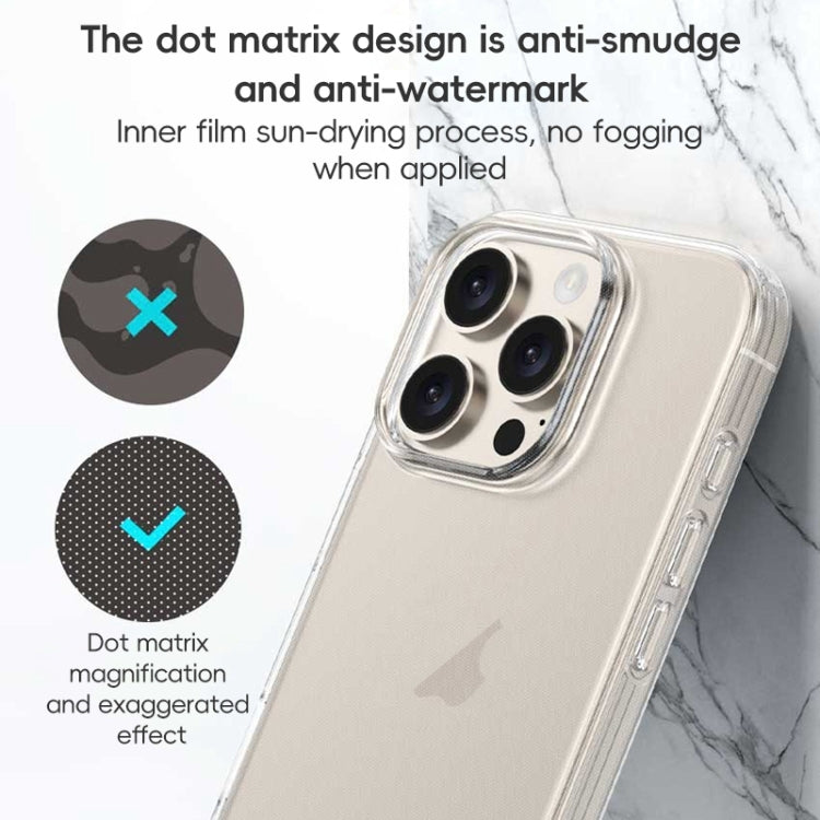 For iPhone 16 Pro Max ZGA Clear TPU Shockproof Phone Case(Transparent)