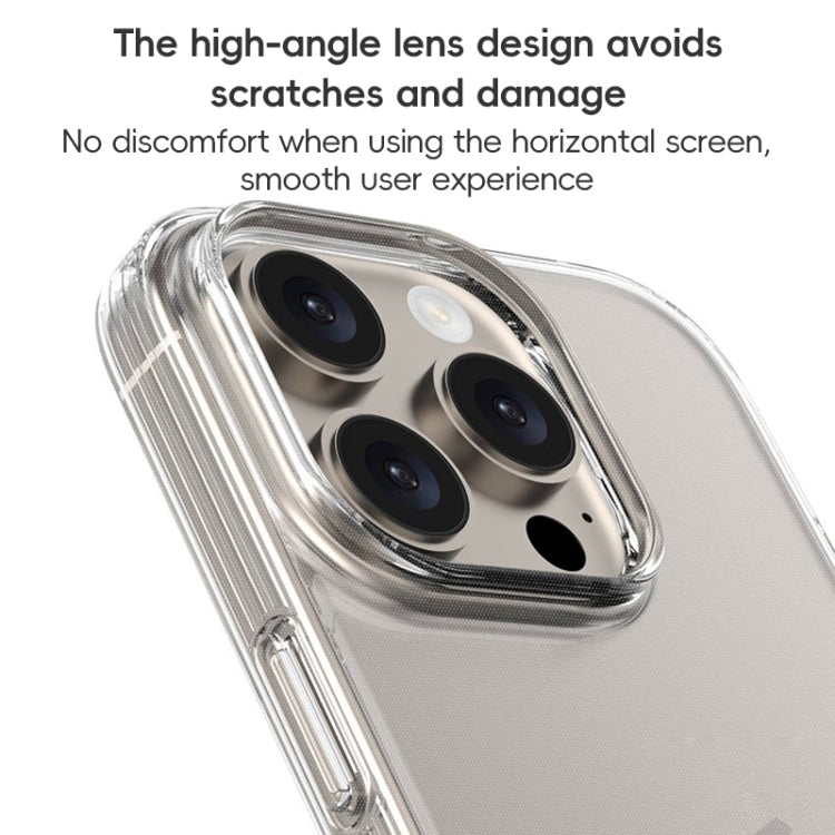 For iPhone 16 Pro Max ZGA Clear TPU Shockproof Phone Case(Transparent)