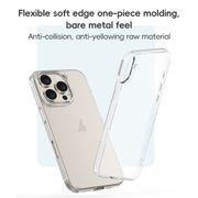 For iPhone 16 Pro ZGA Clear TPU Shockproof Phone Case(Transparent)