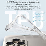 For iPhone 16 ZGA Clear TPU Shockproof Phone Case(Transparent)