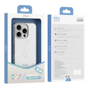 For iPhone 16 ZGA Clear TPU Shockproof Phone Case(Transparent)