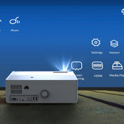 D4000 Android 9.0 1080P HD Home Portable LED Projector(AU Plug)