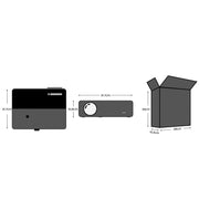 D4000 Android 9.0 1080P HD Home Portable LED Projector(AU Plug)