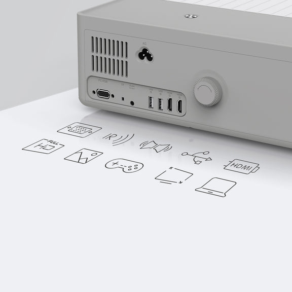 D4000 Android 9.0 1080P HD Home Portable LED Projector(EU Plug)