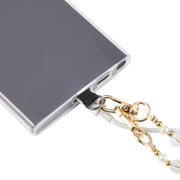 Mobile Phone Anti-lost Long Chain Flash Diamond Pearl Crossbody Lanyard(Green)