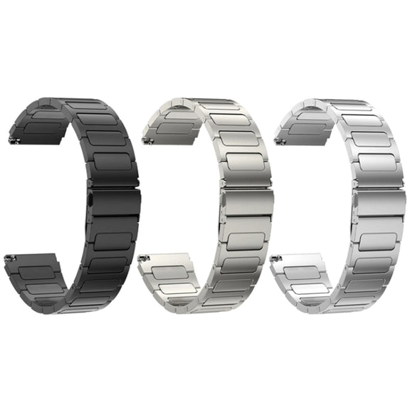 For Huawei Watch 4 / 4 Pro 22mm Flat Buckle Titanium Alloy Watch Band(Gray)