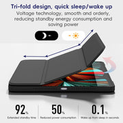For iPad Air 10.9 2022 / 2020 ZGA Tri-Fold Voltage Smart Leather Tablet Case(Pink)