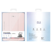 For iPad 2025 / 2022 ZGA Tri-Fold 360 Rotation Smart Leather Tablet Case(Black)