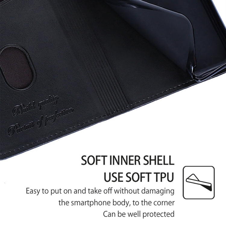 For Motorola Moto G Play 4G 2024 Cow Texture Magnetic Leather Phone Case(Black)