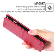 For Motorola Moto G Play 4G 2024 Cow Texture Magnetic Leather Phone Case(Red)