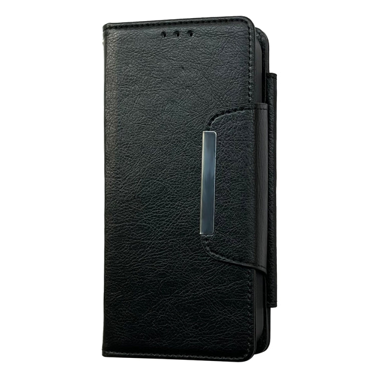 For iPhone 16 Pro Multifunctional Seven Cards Wallet Leather Phone Case(Black)