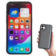 For iPhone 16 Multifunctional 7-Cards Wallet Leather Phone Case(Grey)