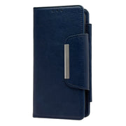 For iPhone 16 Multifunctional 7-Cards Wallet Leather Phone Case(Royal Blue)