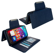 For iPhone 16 Multifunctional 7-Cards Wallet Leather Phone Case(Royal Blue)