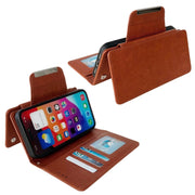 For iPhone 16 Multifunctional 7-Cards Wallet Leather Phone Case(Brown)