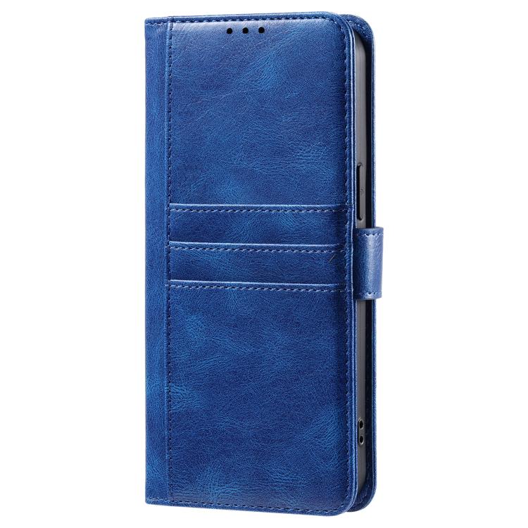 For iPhone 16e Simple 6-Card Wallet Leather Phone Case(Blue)