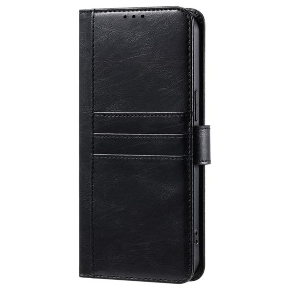 For iPhone 16e Simple 6-Card Wallet Leather Phone Case(Black)