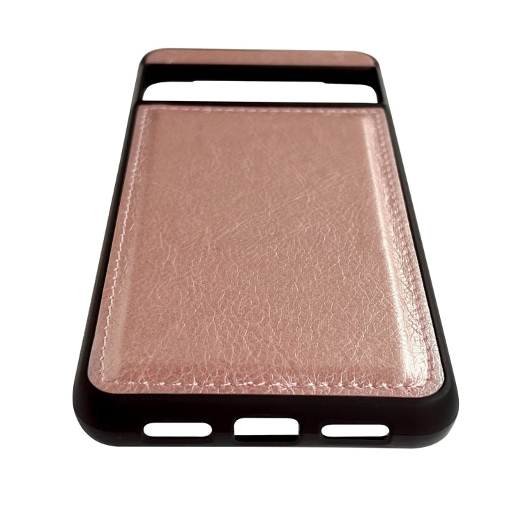 For Google Pixel 9 Pro XL Cowhide Texture Back Cover Phone Case(Rose Gold)