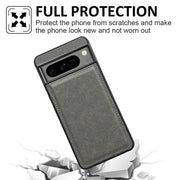 For Google Pixel 9 / Pixel 9 Pro Cowhide Texture Back Cover Phone Case(Grey)