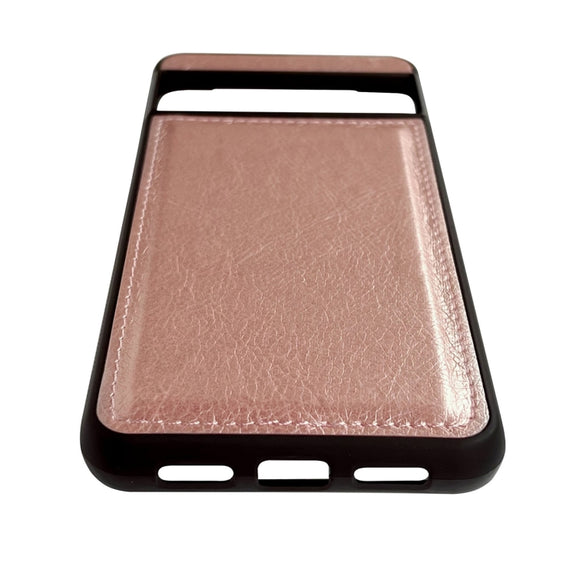 For Google Pixel 9 / Pixel 9 Pro Cowhide Texture Back Cover Phone Case(Rose Gold)