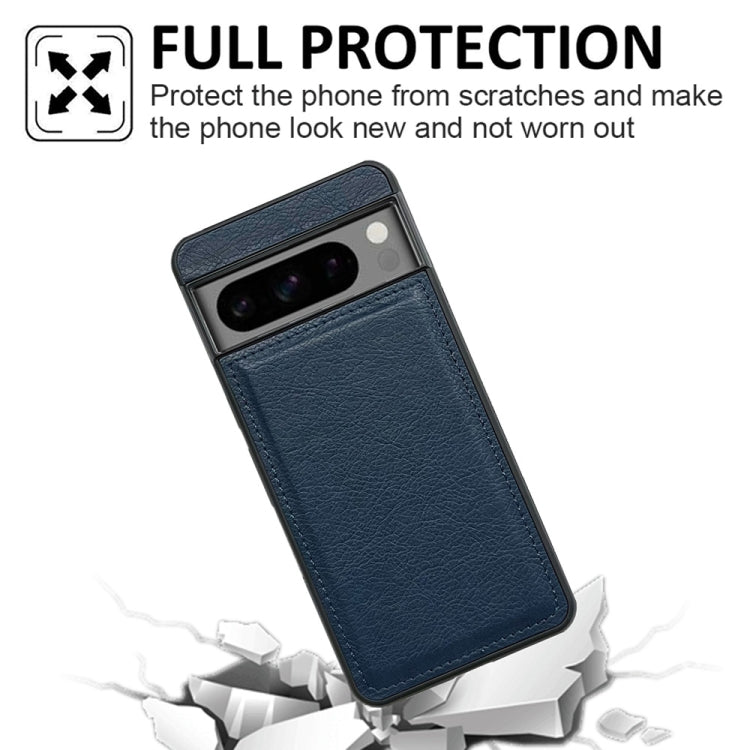 For Google Pixel 9 / Pixel 9 Pro Cowhide Texture Back Cover Phone Case(Royal Blue)