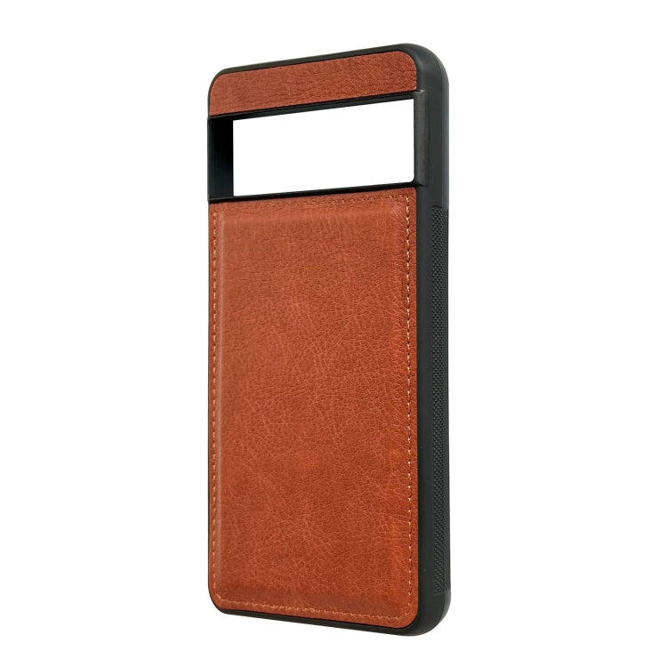 For Google Pixel 9 / Pixel 9 Pro Cowhide Texture Back Cover Phone Case(Brown)