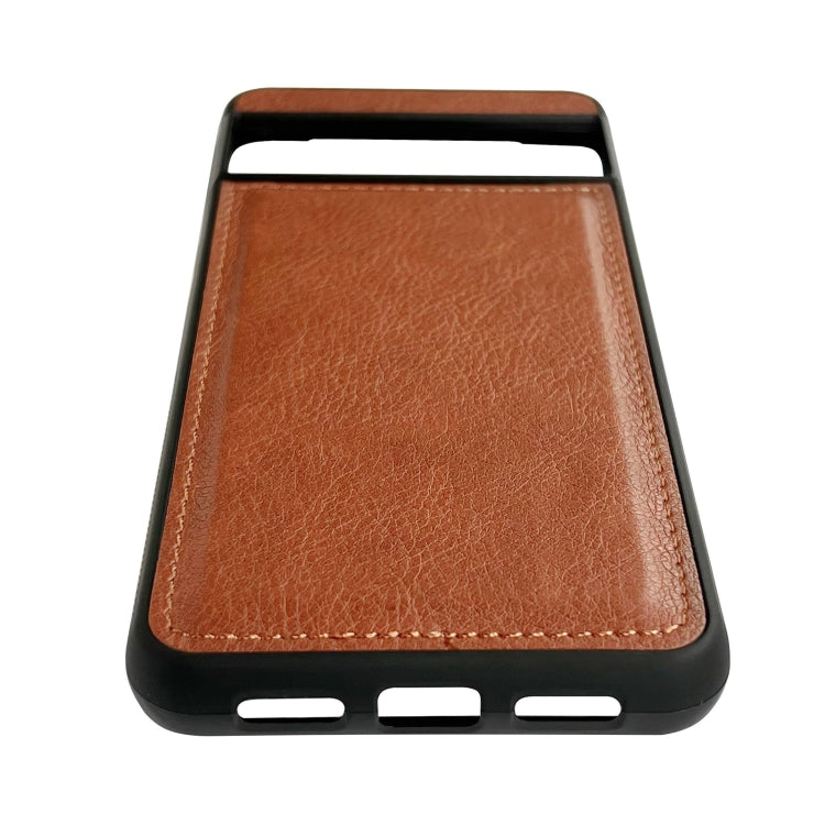 For Google Pixel 9 / Pixel 9 Pro Cowhide Texture Back Cover Phone Case(Brown)
