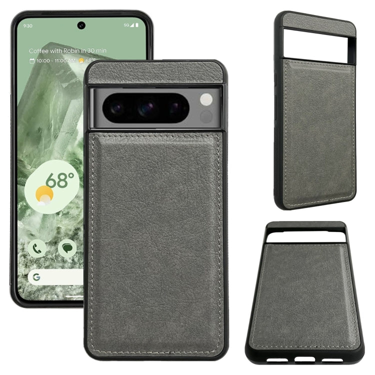 For Google Pixel 9 / Pixel 9 Pro Multifunctional 7-Card Wallet Leather Phone Case(Grey)