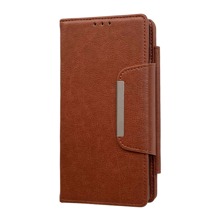 For Google Pixel 9 / Pixel 9 Pro Multifunctional 7-Card Wallet Leather Phone Case(Brown)