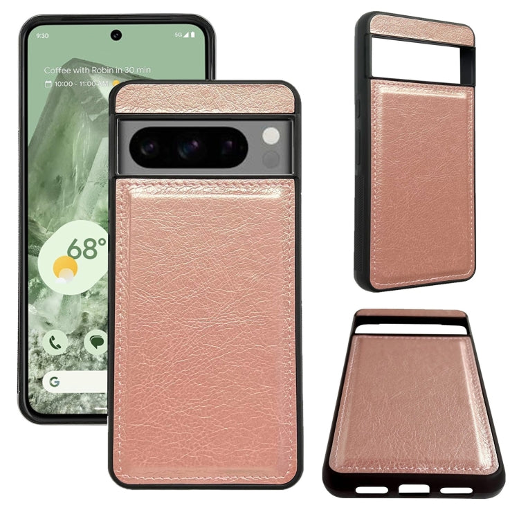 For Google Pixel 8a Multifunctional 7-Card Wallet Leather Phone Case(Rose Gold)